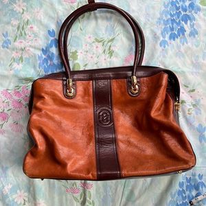 Marino Orlandi Two Tone Satchel Bag